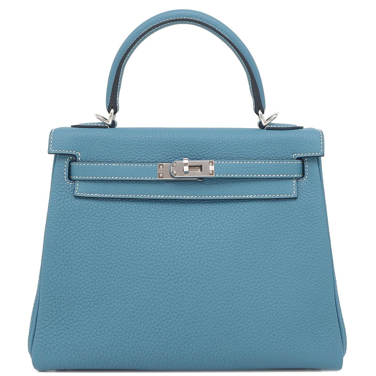 エルメス HERMES 2WAYバッグ ケリー25 内縫い トゴ ニューブルージーン シルバー金具 青 ショルダー B刻印（2023年製） 【保存袋】【中古】