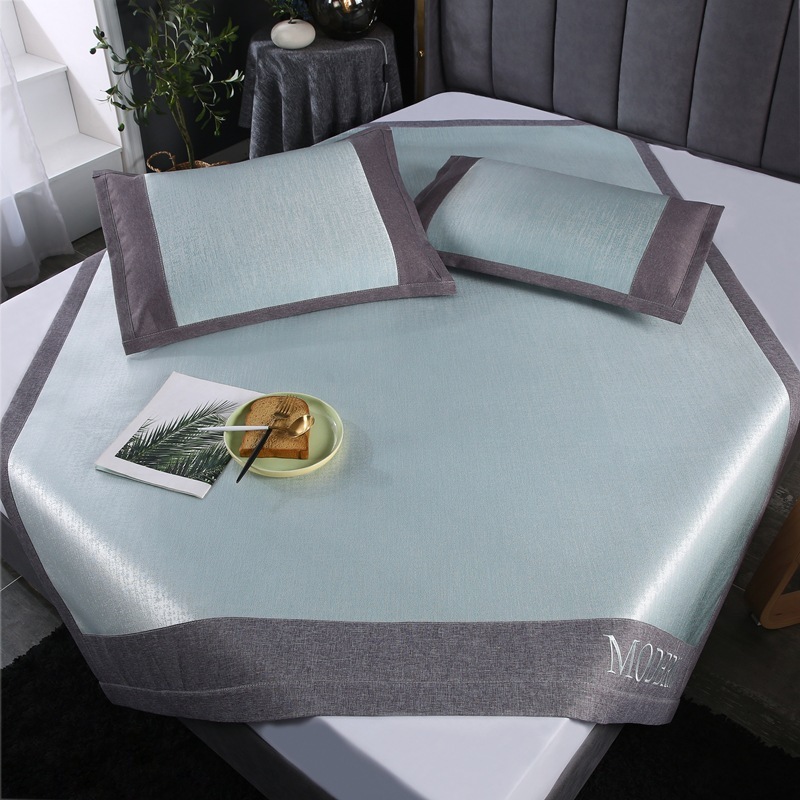 Nantong 2023 New Summer Mat Washable Ice Silk Silk Mat折りたたみhome寮mat