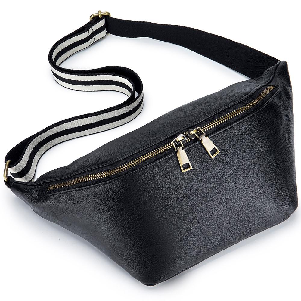 ファッショントレンド斜めショルダーバッグ大容量牛革ボディバッグ