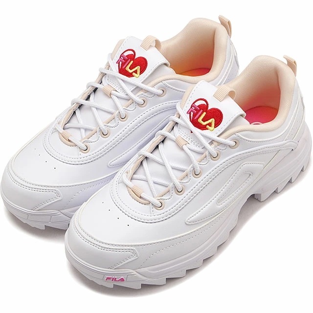 スニーカー ディストーター プレミアム ハート [WFW24028-127] Distorter Premium Heart レディース 靴 シューズ WHITE/RED/PINK