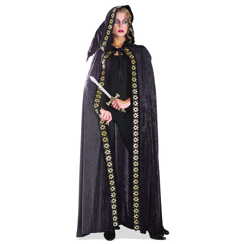 コスプレ 仮装 フルレングス・フードケープ(ブラック) 【 コスプレ 衣装 ハロウィン 仮装 コスチューム 魔女 ローブ マント 魔法使い 大人用 パーティーグッズ 女性用 ゴシックウィッチ 余興 レ 6,634円