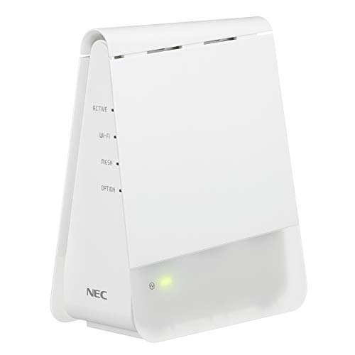 NEC WiFi メッシュルーター 単体（ルーター本体にも中継機になる）Wi-Fi6 (11ax) / AX1800 無線LAN Atermシリーズ (5GHz帯 / 2.4GHz帯) AM-AX18