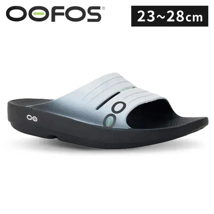 【正規品】リカバリーサンダル スポーツサンダル OOF1600 Damen OOlala Slide Black/CloudWht 並行輸入品 (D)