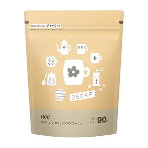 【迅速発送】お・い・し・いカフェインレス UCC おいしいカフェインレスコーヒーインスタントコーヒー 袋 90g 【詰め替え】【デカフェ】【ノンカフェイン】【EC限定】