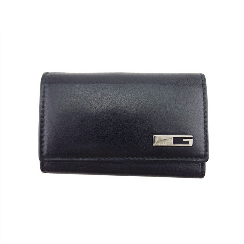 キーケース ブラック×シルバー レディース 中古