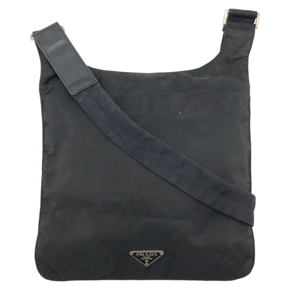 テスート 三角ロゴプレート ブラック 黒 ナイロン ショルダーバック メッセンジャーバッグ レディース 503299