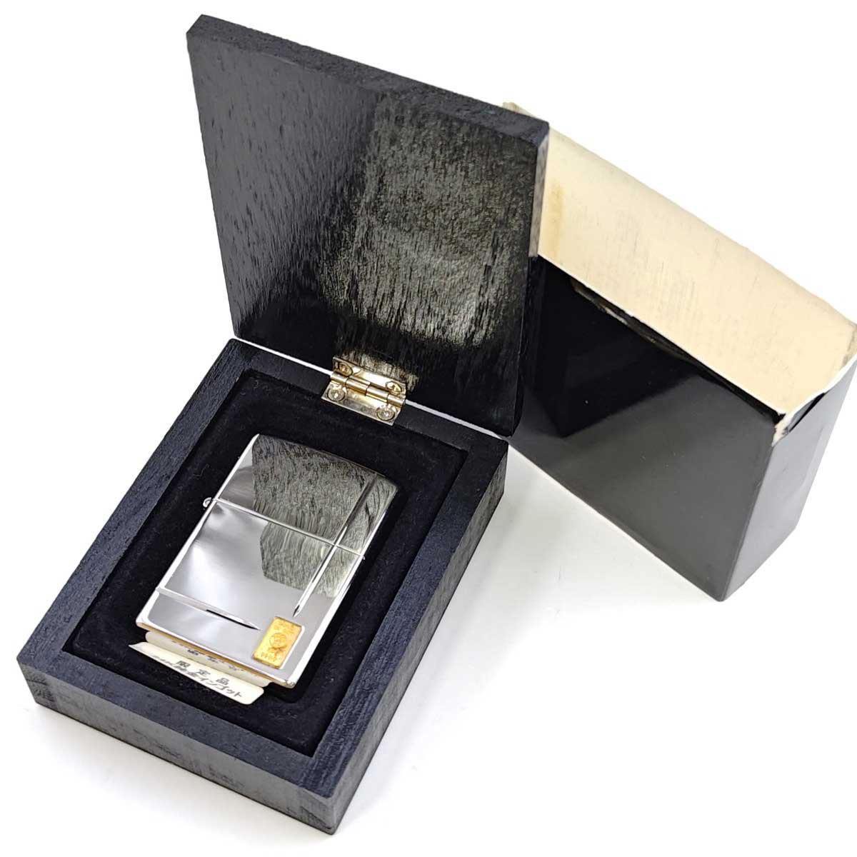 【中古】zippo ジッポー K24 純金インゴット 限定 シリアルナンバー入り 2005年製 ライター