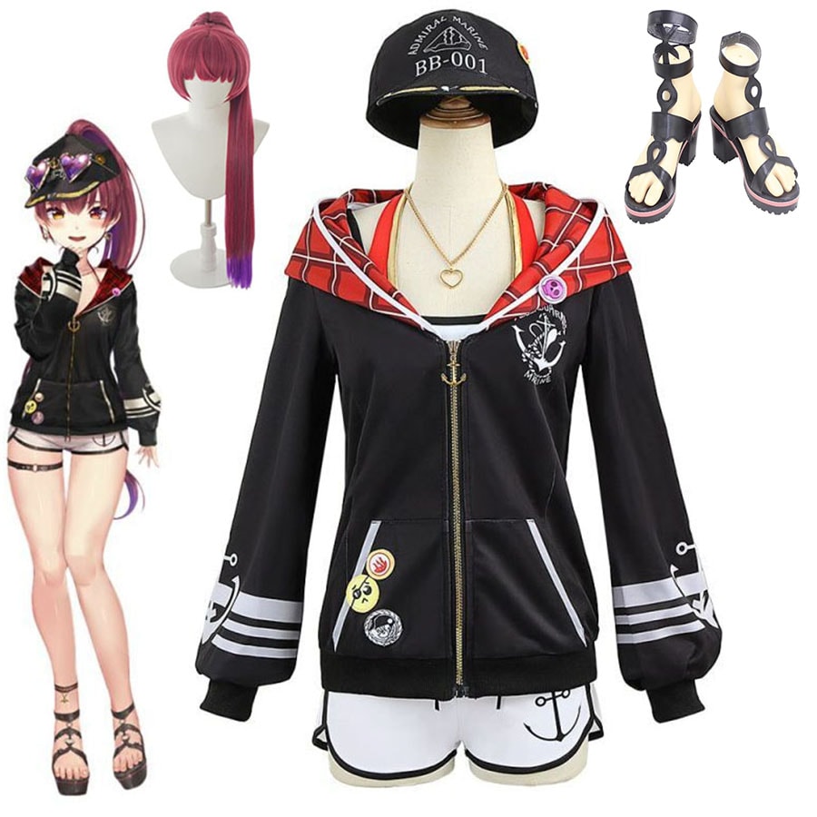 バーチャル YouTuber Vtuber ホロライブ 宝鐘マリン ほうしょう まりん コスプレ衣装 衣装 仮装 変装 コスプレ ハロウィン 戦闘服 コスチューム イベント仮装