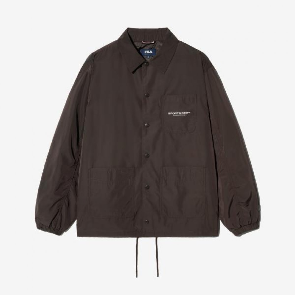 FILA ウーブンカラーネックコーチジャケット