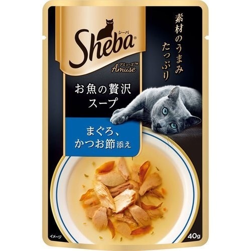 （まとめ買い）マースジャパン シーバ アミューズ お魚の贅沢スープ まぐろかつお節添え 40g 猫用 [x48] 4,989円