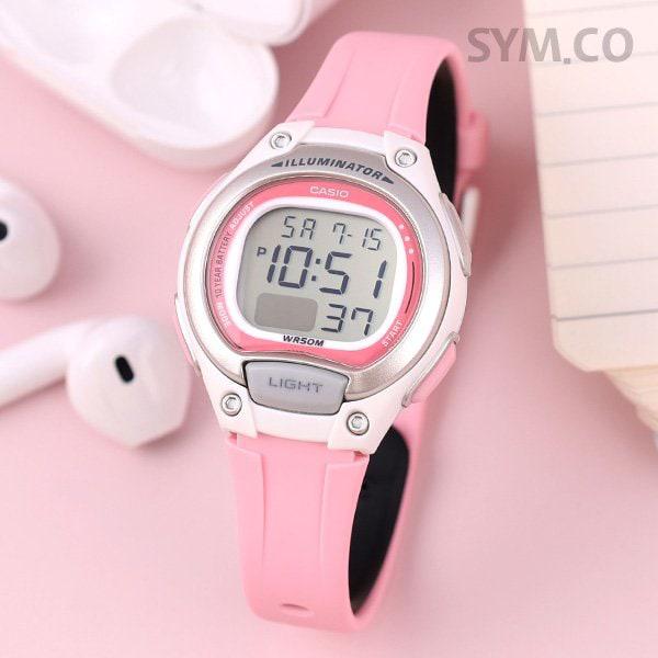 LW-203-4A 子供 キッズ デジタル 防水 ユニセックス ウレタン 腕時計 d