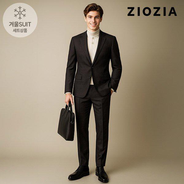 [] ブラウンシャドウチェックミラクルスーツセット（ABD4SB1205_ABD4SP1205_DBR）