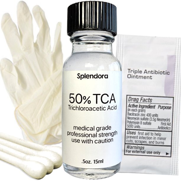 50%TCAAcidスキンピールキット(.5オンス/15ml)-プロフェッショナルグレード酸