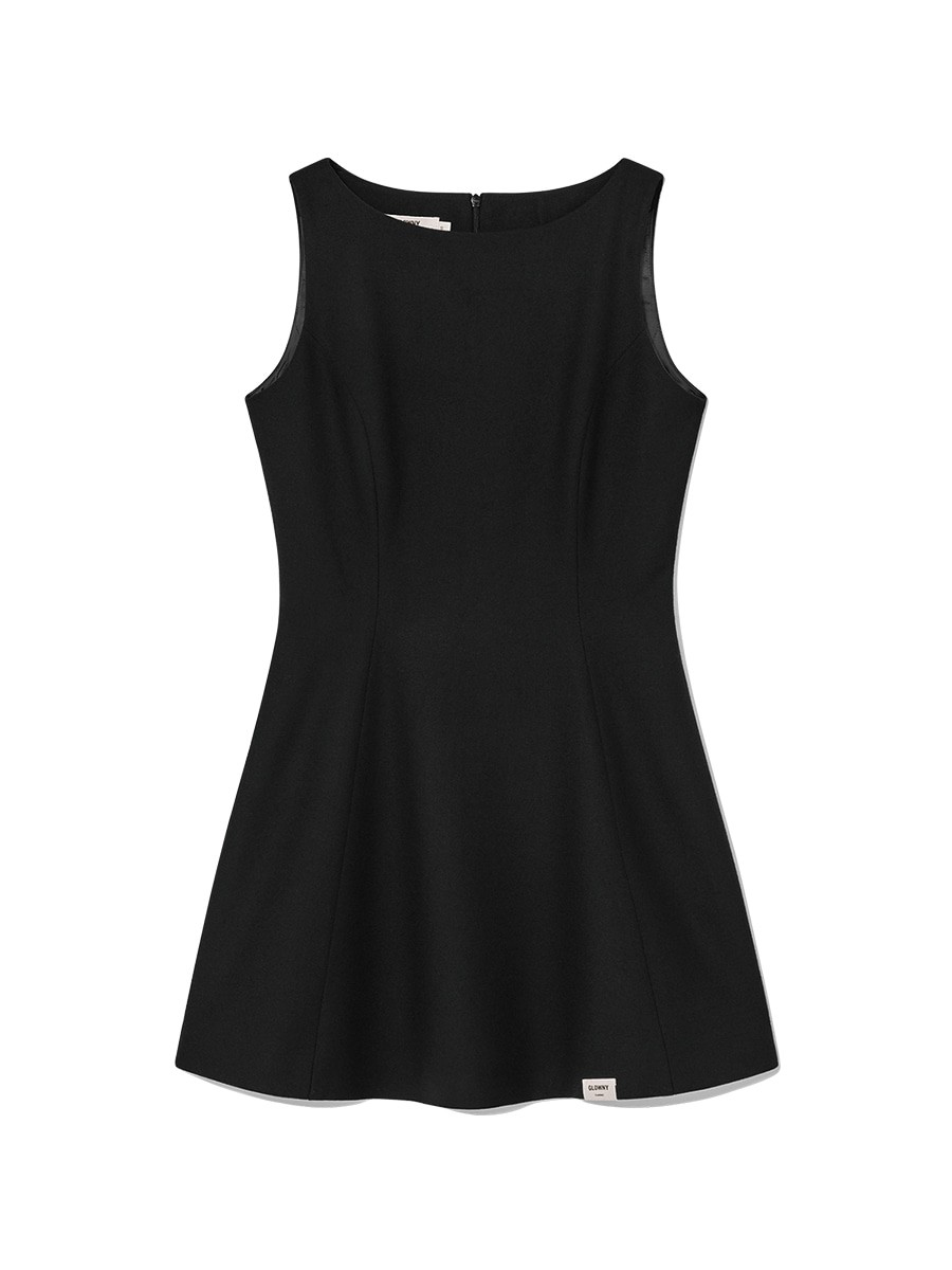 G CHLOE MINI DRESS (BLACK/DARK GRAY)