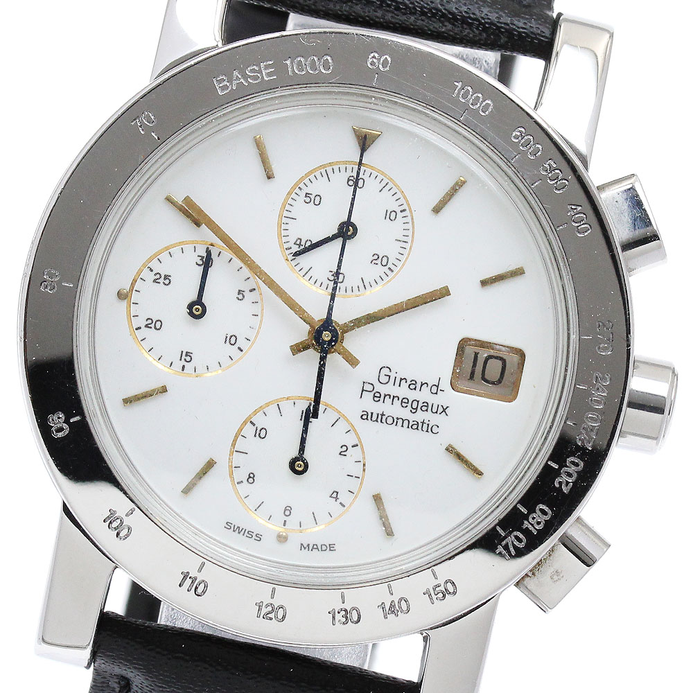 ジラール・ペルゴ GIRARD PERREGAUX 7000GBM クロノグラフ デイト 自動巻き メンズ 箱・保証書付き_878948【中古】