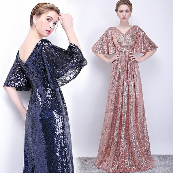 【期間特典】ロング ドレス ピアノ 発表会 演奏会 キラキラ イブニングドレス パーティードレス ロング丈 スパングル 結婚式 母親 ドレス ステージ 舞台 衣装 演奏会 ピアノ 声楽 合唱 20代