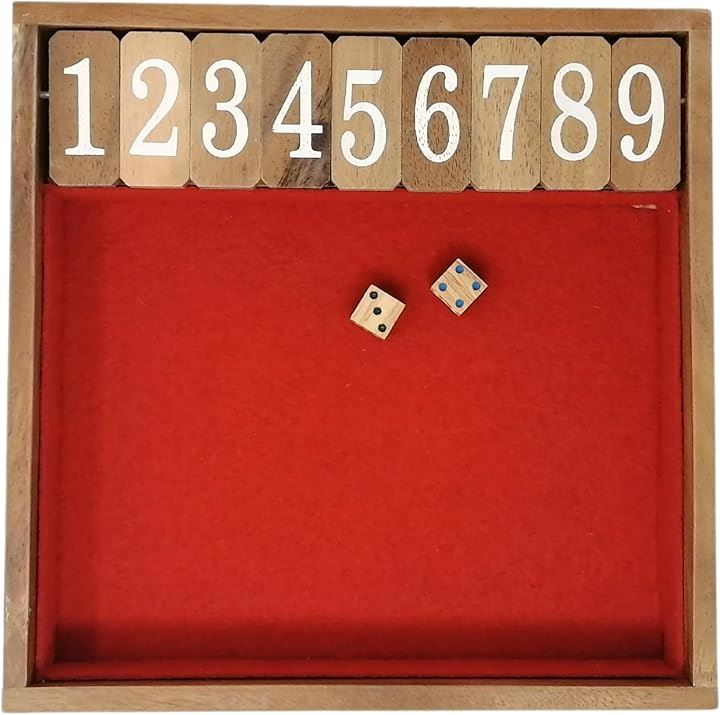 ジャックポット PRO ダイス ゲーム 木製 サイコロ Jackpot Dice Game(レッドL)