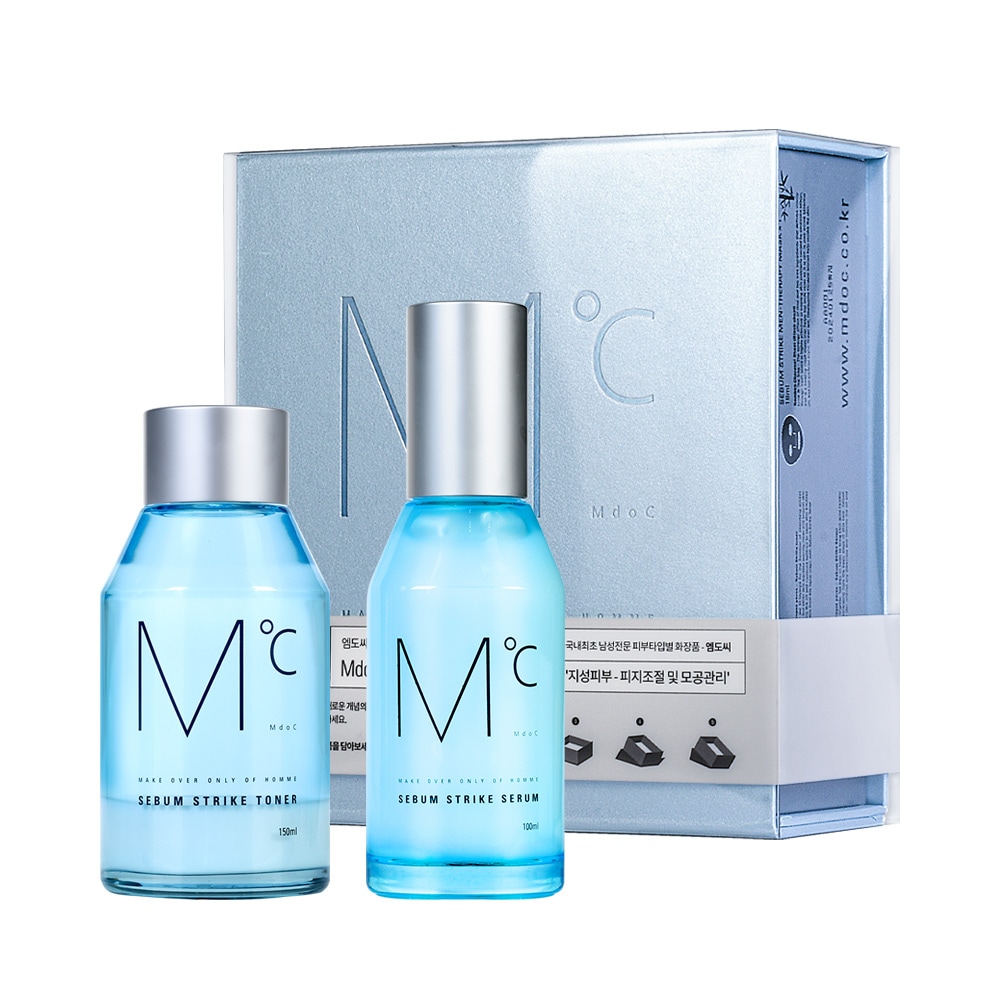 SEBUM STRIKE MEN 2種 セット 韓国人気 韓国製品 男性化粧品 韓国化粧品 水分供給 肌の保湿 肌の弾力 基本化粧品 化粧品セット ギフトセット