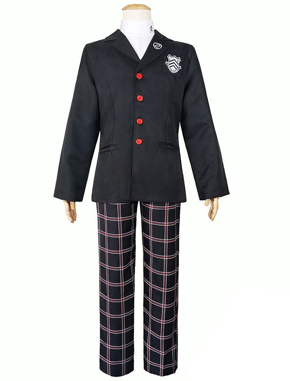 ペルソナ5 風 P5 主人公 雨宮蓮 (あまみやれん) 来栖暁 (くるすあきら) 秀尽学園 コスチューム コスプレ衣装 3点セット サイズ S―XXL