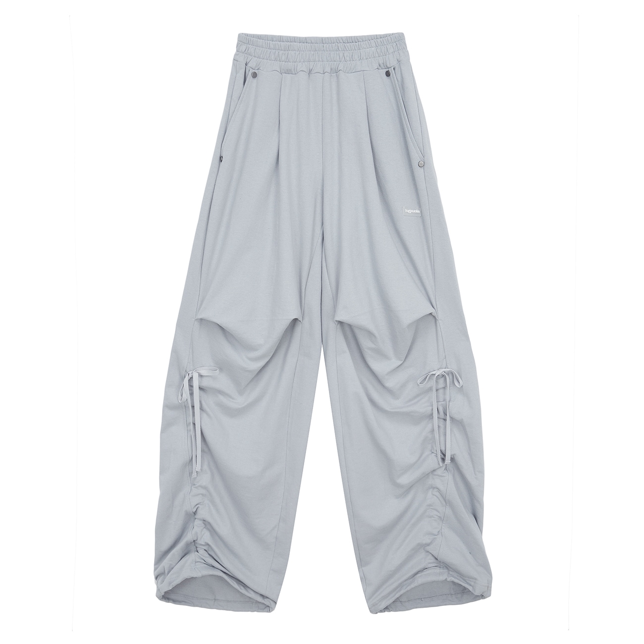 【HUGYOURSKIN】 WIDE JOGGER PANTS HS VER : GRAISH BLUE