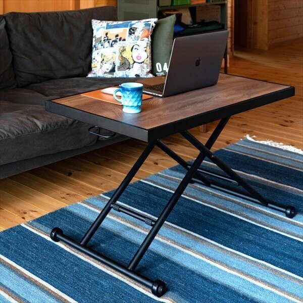 ローテーブル 座卓 ちゃぶ台 リビングテーブル コンパクト 折畳 折りたたみ 長方形 折れ脚 折り畳み 昇降式テーブル 北欧モダン 92cmx53cm 完成品