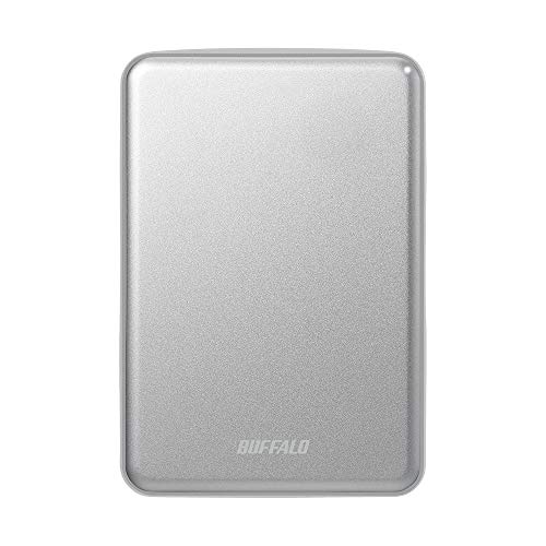 お待たせ! USB3.1(Gen.1)対応 BUFFALO アルミ素材&薄型ポータブルHDD HD-PUS2.0U3-SVD シルバー 2TB 外付HDD