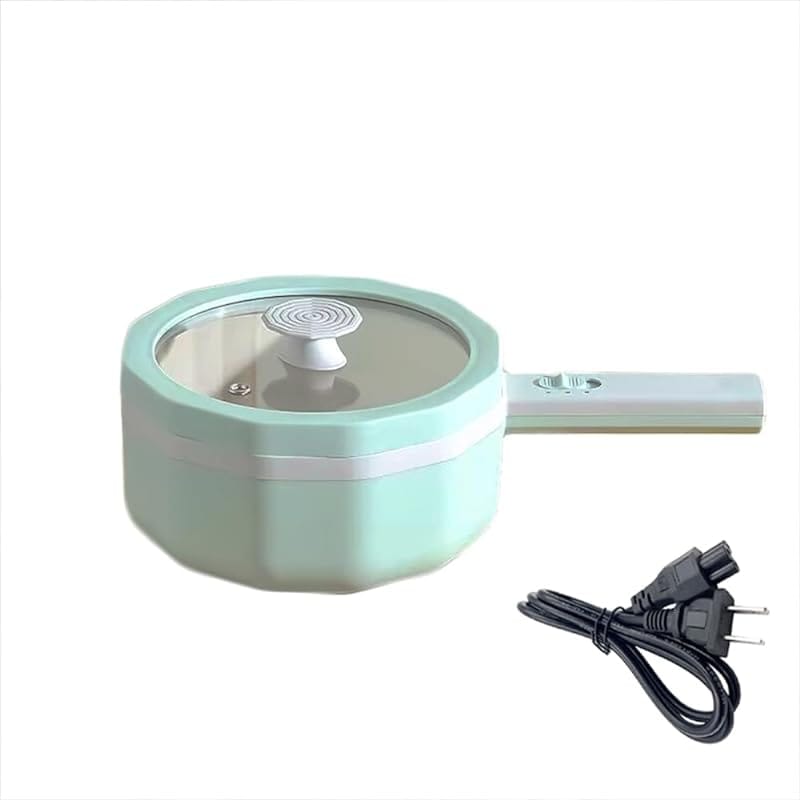 Focustar 電気鍋 一人用 2人用 小型 グリル鍋 1.5L容量 2段階火力調節 350W/700W 一台多役(炒める/焼く/蒸す/煮る/炊く) 焦げ付き防止 ラーメン すき焼き しゃぶしゃぶ用