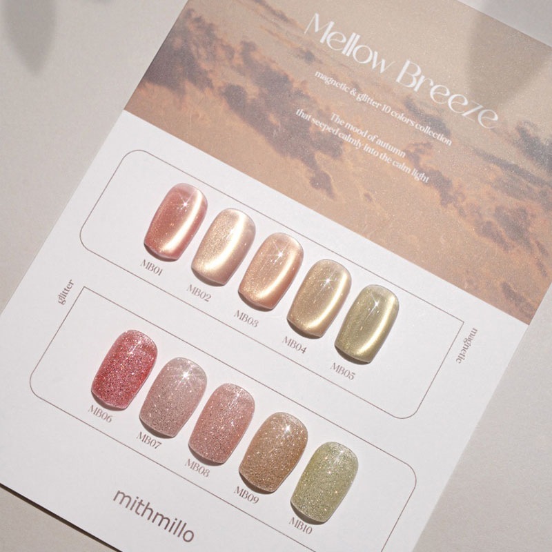 [mithmillo] 【Mellow Breeze】 10色 セット] / 反射グリッター マグネット