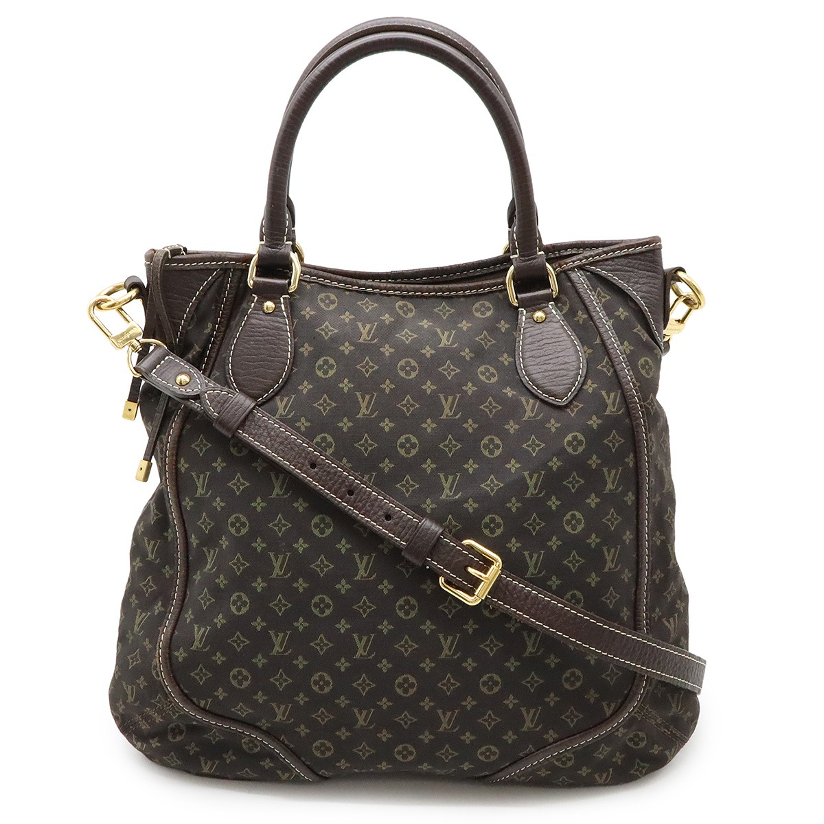 モノグラムミニラン ブザス アンジュール トートバッグ 2WAY ショルダーバッグ キャンバス エベヌ M9561