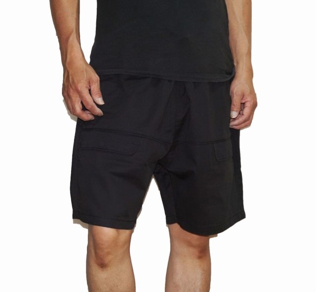 ショートパンツ A46850005 メンズ カーゴパンツ 夏物 黒 ブラック ショーツ 短パン ハーフパンツ