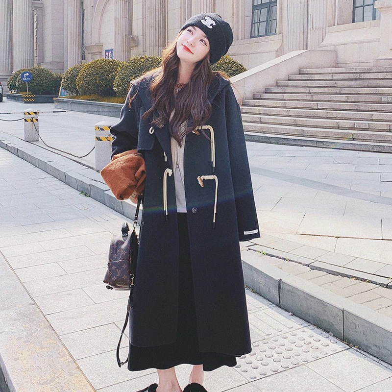 チェスターコート レディース ロングコート ボタンダウン アウター ラシャコート 無地 秋冬コート ジャケット 防風 防寒 韓国風 秋冬 可愛い-93606-452