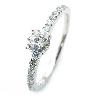 AneCan掲載 (Brand アニーベル) Pt ダイヤモンドデザインリング（婚約指輪エンゲージリング） ソリティア 一粒 楽ギフ_包装02P26Mar16