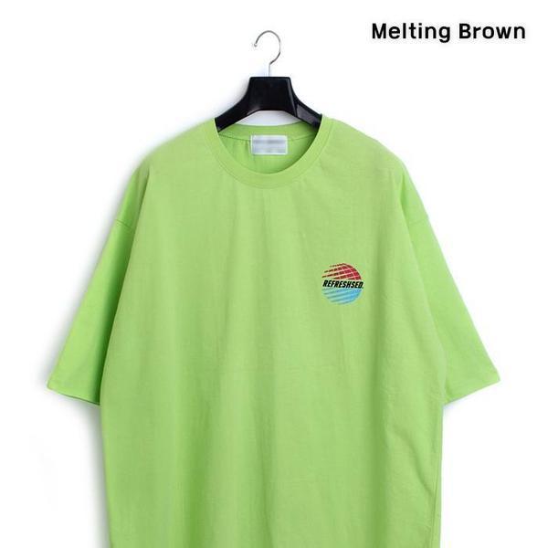 男性蛍光半袖男性夏半袖Tシャツ rf3
