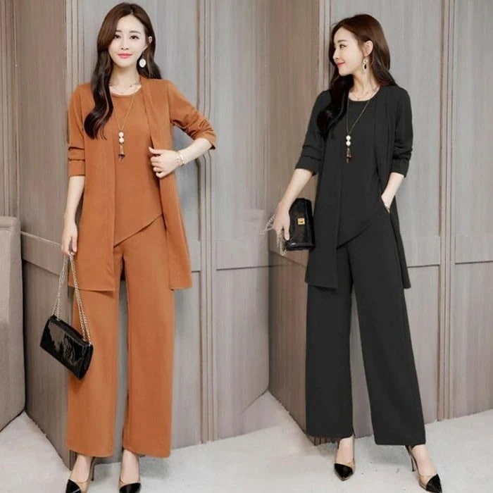 パンツスーツ セットアップ レディース 3点セット パンツドレス ワイドパンツ パンツスーツ 入学式 結婚式 ママスーツ 通勤 パンツ フォーマル かっこいい ジャケット セレモニースーツ レディース