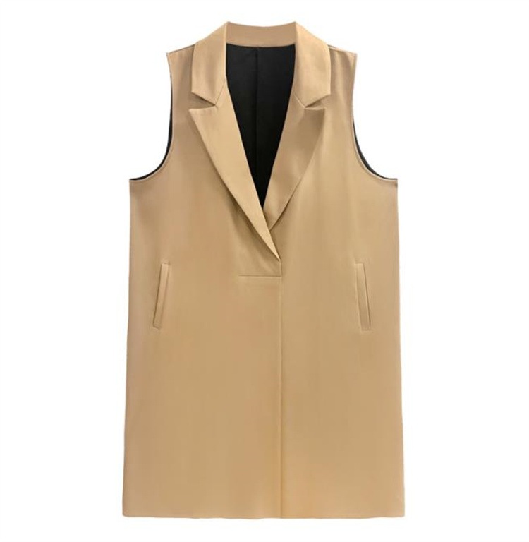 韓国ファッション ゆったりする コート アメリカン 怠惰な風 ブレザーネック ベスト 2020秋 新作 快適である タンクトップ