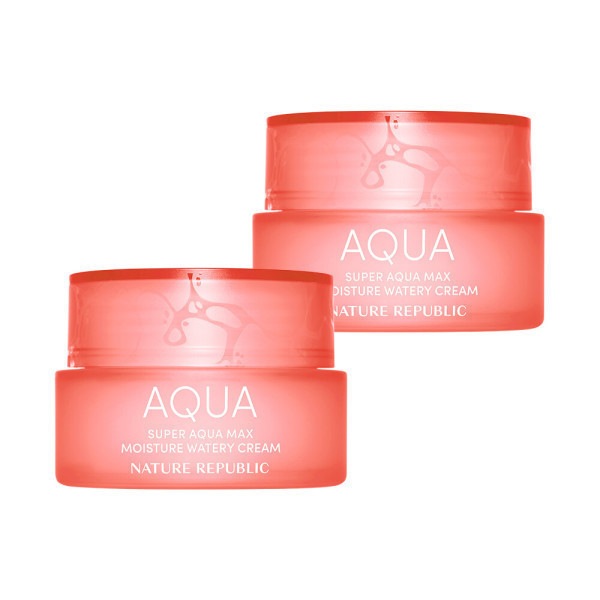 【Nature Republic】 (1+1) スーパーアクアマックス モイスチャー 水分クリーム 80ml /乾燥用 贈呈品なくなり次第贈呈終了 (贈呈品なくなり次第贈呈終了)