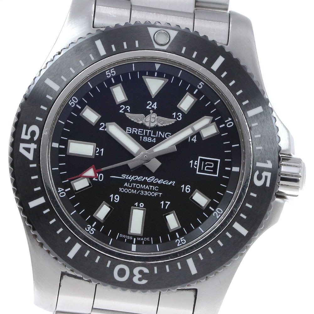 ブライトリング BREITLING Y17393 スーパーオーシャン44 スペシャル デイト 自動巻き メンズ 箱・保証書付き_842259【中古】