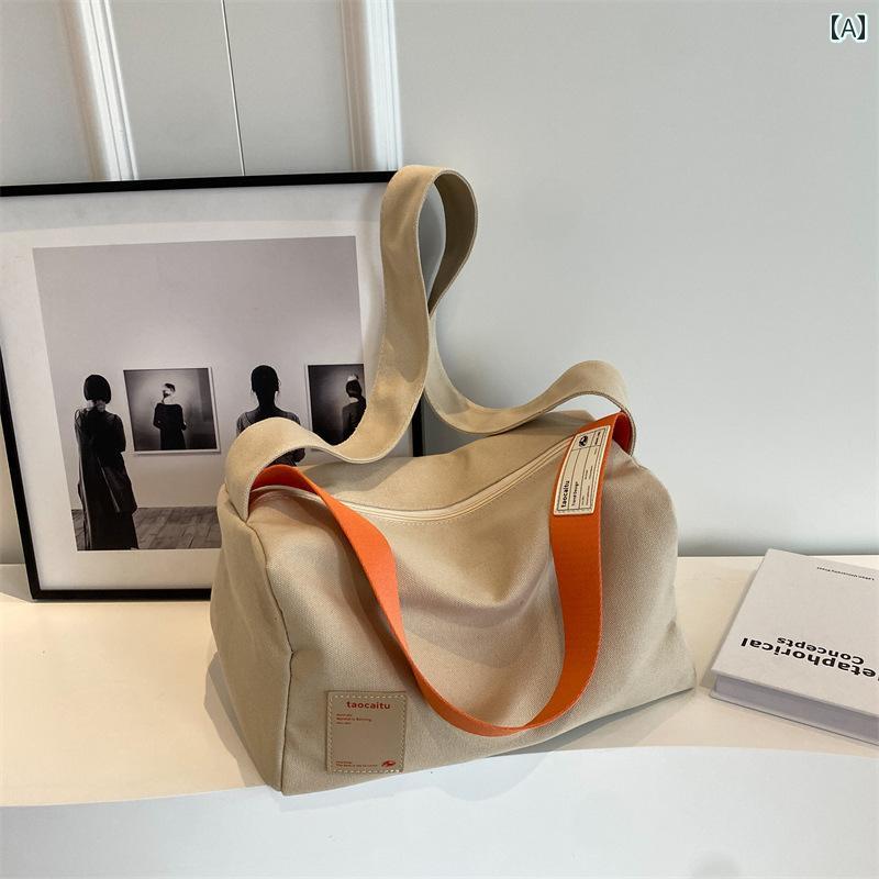 レディース　バッグ　カジュアル フランスの MlcanI Kans ワンショルダー ピロー バッグ 女の子用 高級 カジュアル ワイド ショルダーストラップ スポーツ トラベル メッセンジャーバッグ