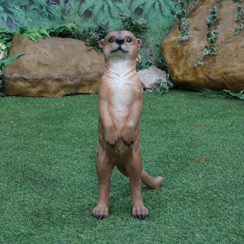 Meerkat動物模型造形物 立っている姿ガーデン造形物
