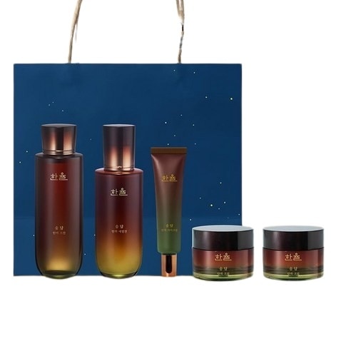 【企画】韓律ソンダム基礎5種セット(スキン150ml+エマルジョン125ml+クリーム50ml 2個+アイクリーム25ml)+ショッピングバッグ