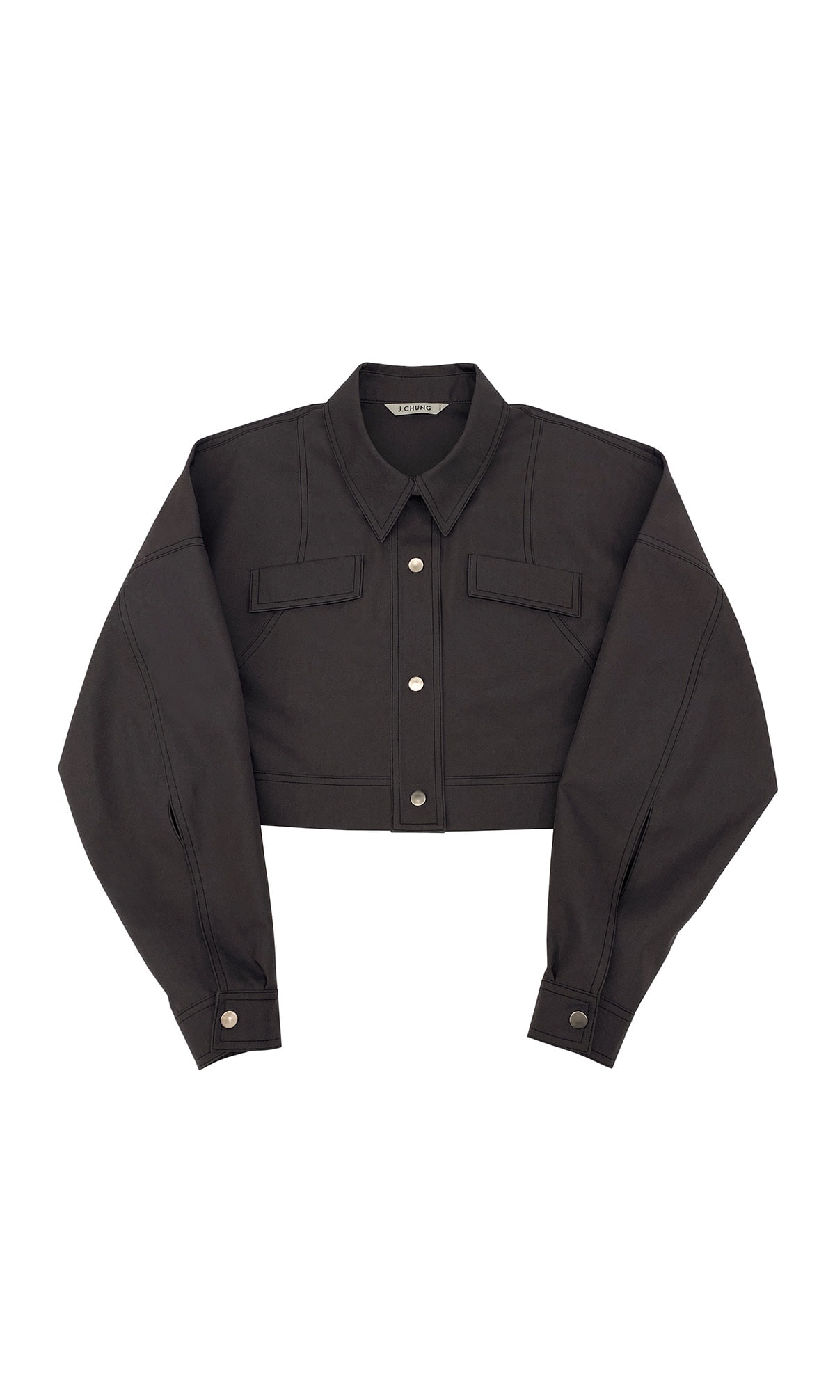【J.CHUNG】 HAILEY SHORT JACKET : CHARCHOAL