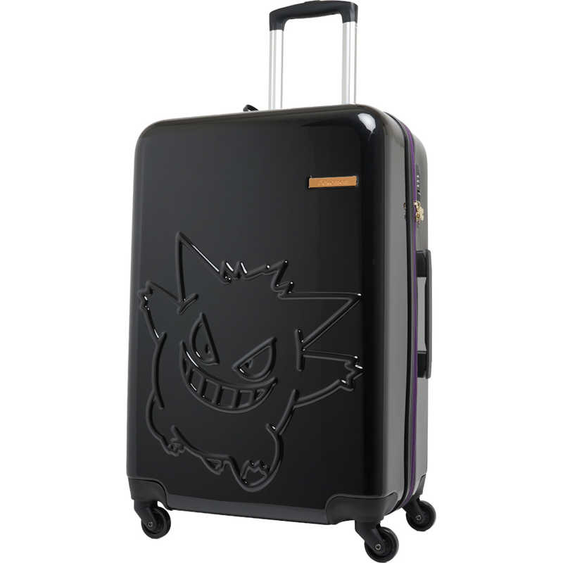 ポケモン　スーツケース ファスナータイプ 旅行日数目安：4～6泊 約62L ［TSAロック搭載］ ゲンガー/ブラック　PK-0908-60-BK