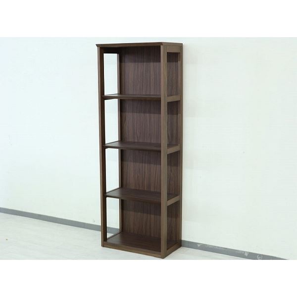 シェルフ（ウォルナット） 幅約50cm [完成品］
