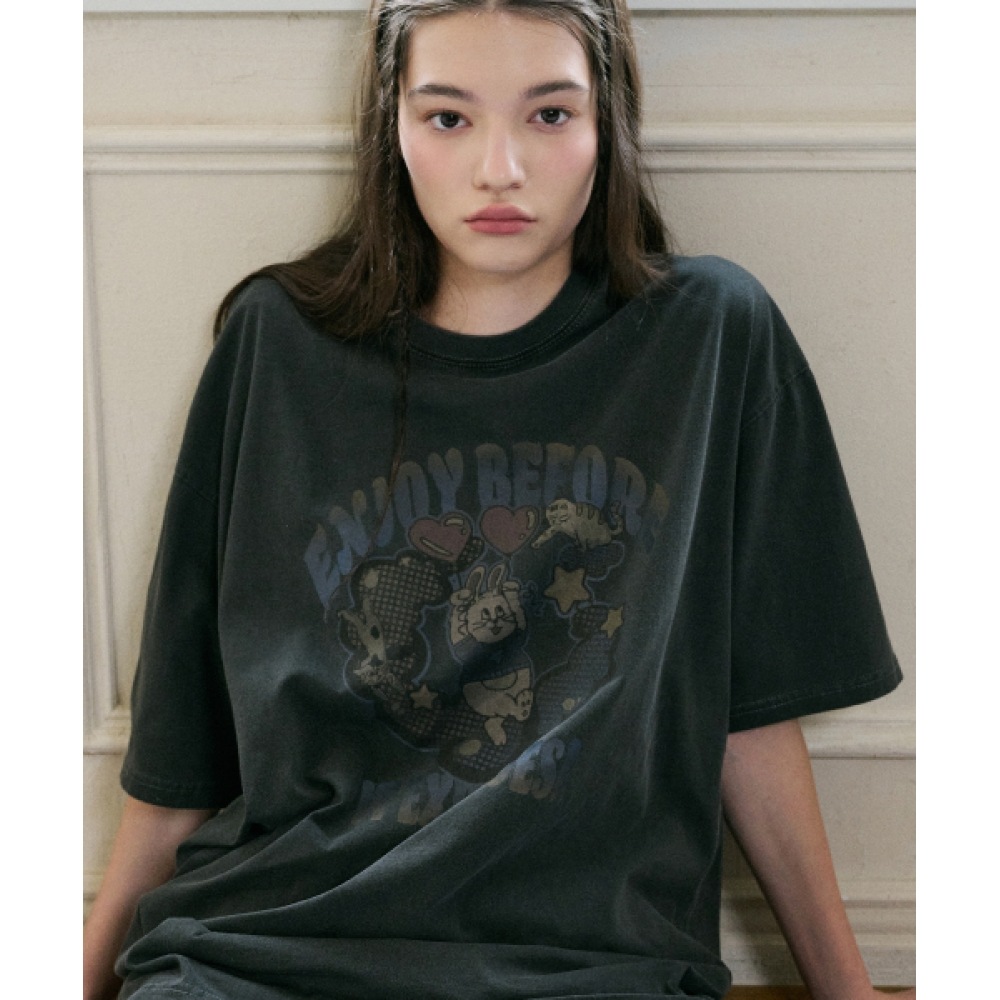 CPGN スタジオエクスプロバニーピグメントショートスリーブ T シャツスモークブラック