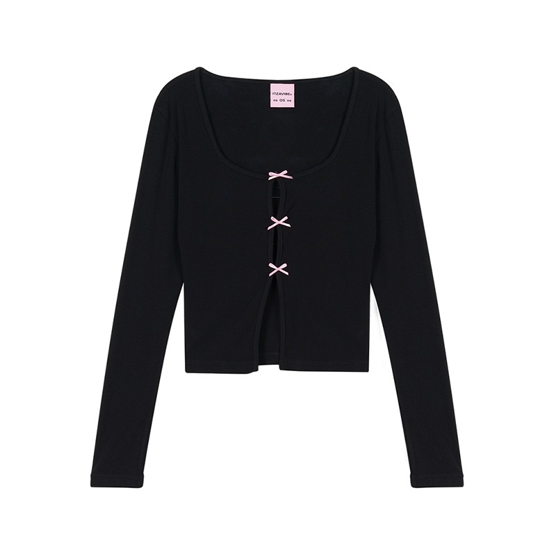 THREE RIBBON CARDIGAN