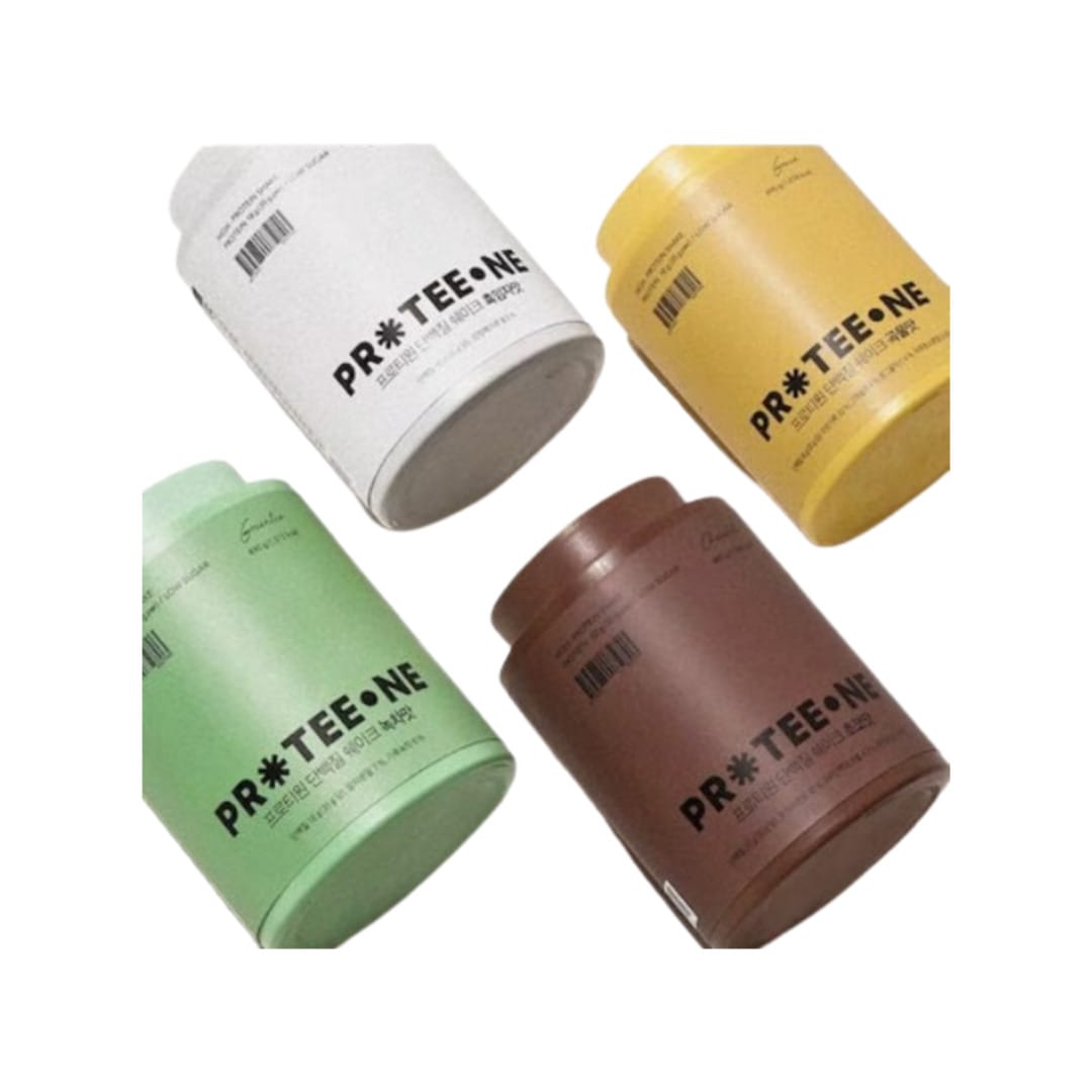 [ProteeONE] プロティワン タンパク質 シェイク ダイエット 食事代わり プロテイン サプリメント パウダー 4つの味(チョコ/穀物/緑茶/黒ごま)