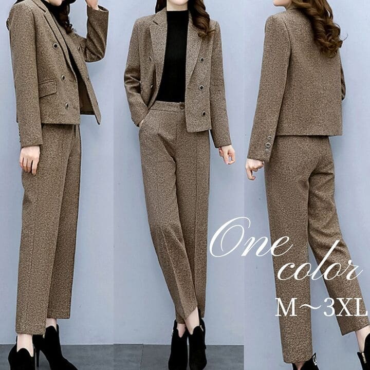 早い者勝ち！ 人気 セットアップ レディース パンツ スーツ ビジネス 卒業式 入学式 フォーマル カジュアル 13734