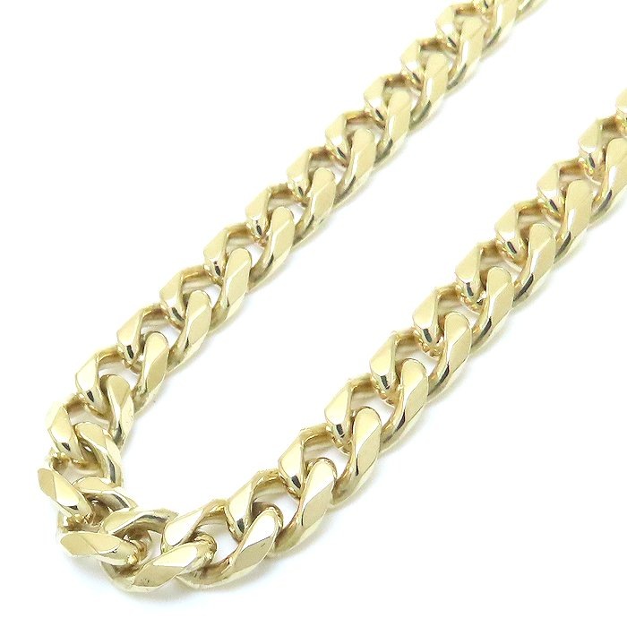 喜平ネックレス K18YG イエローゴールド 8面 シングル 40.5cm 50g レディース/76261【中古】