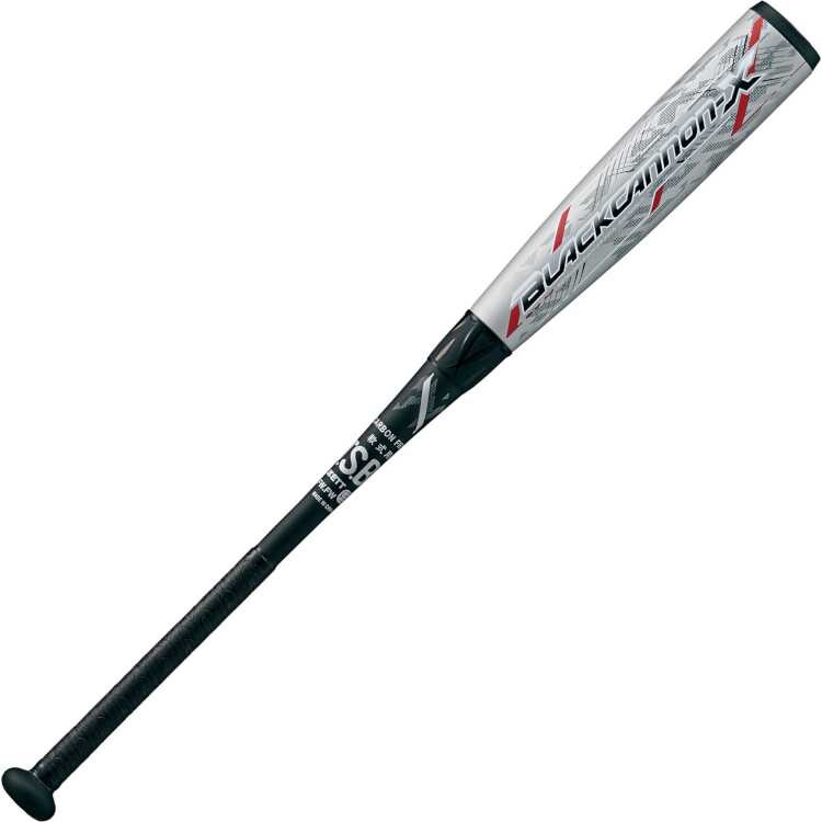 一般軟式野球FRP製バット ブラックキャノンX（ten 10） 長さ84cm680g平均 ブラックシルバー #BCT35274-1913