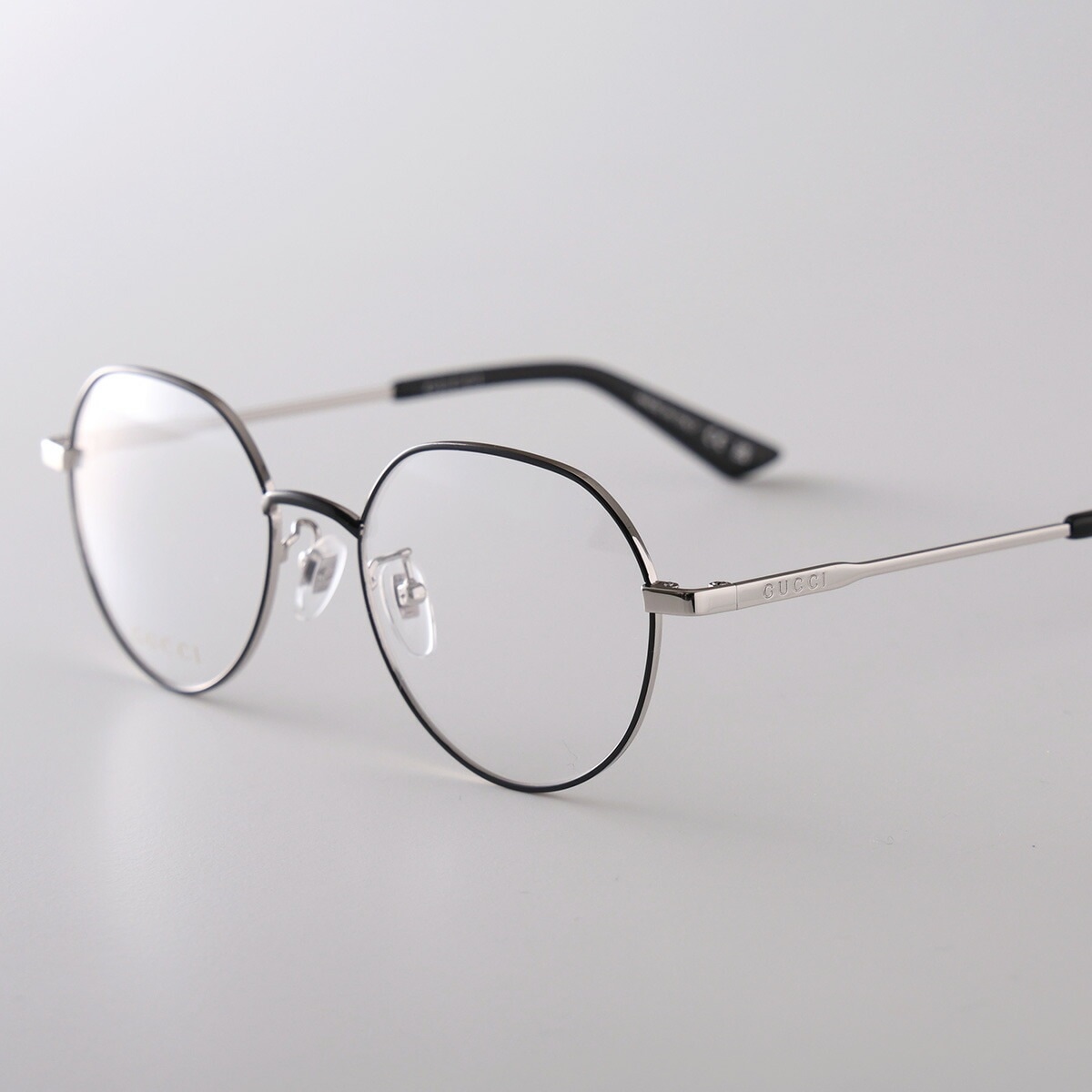 GUCCI グッチ メガネ GG1232OA レディース ボストン型 メタルフレーム クリングスタイプ めがね 眼鏡 アジアンフィット ロゴ アイウェア 003